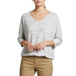 Laila Jayde Dolman Top 3/4 Sleeve Heather Gray Soft Knit NWT Size Small